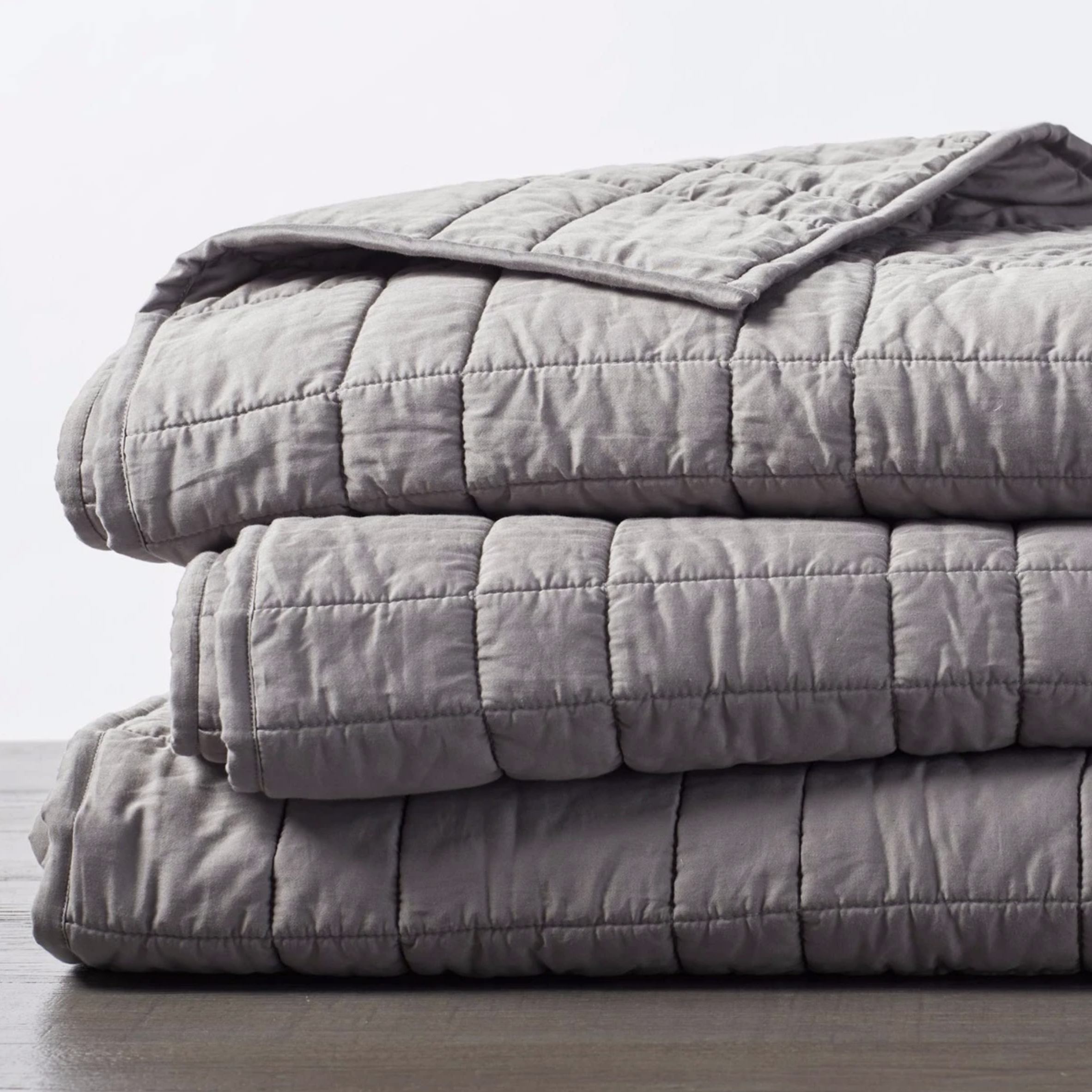 DoubleStitched Quilted Organic Cotton Comforter