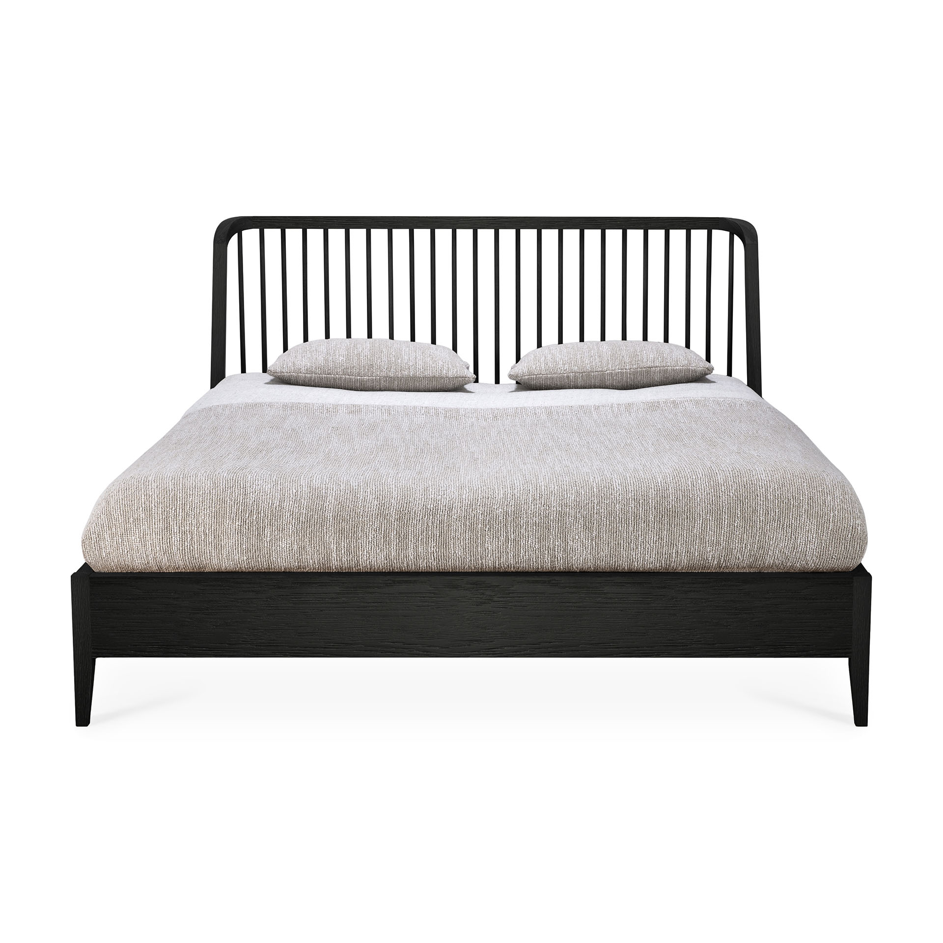 Oak Spindle Bed Black