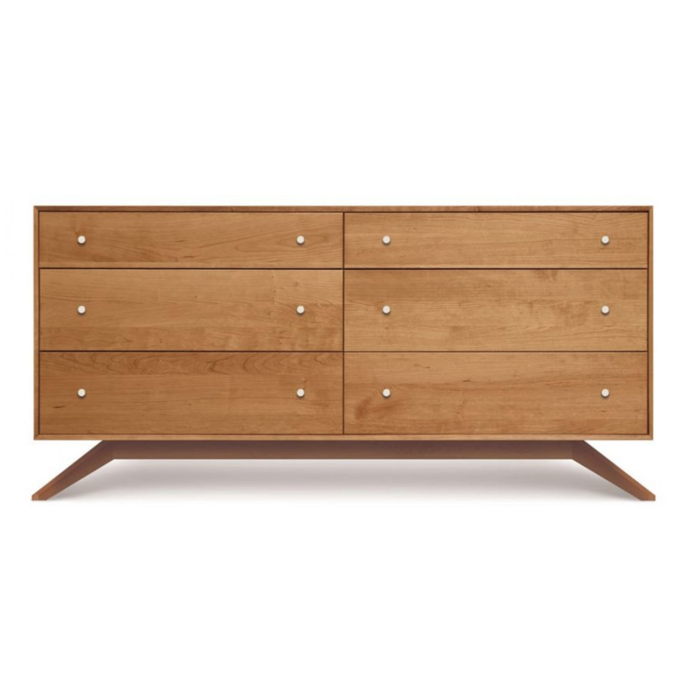 Astrid 6-Drawer Nightstand Cherry