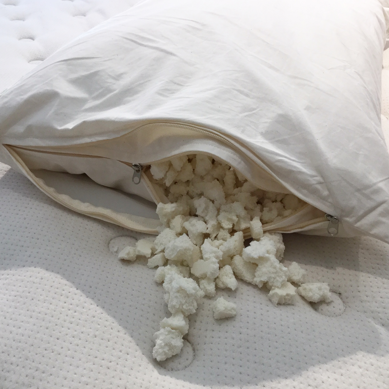 shredded latex foam pillow