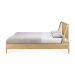 Oak Spindle Bed Profile View Natural