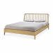 Oak Spindle Bed Side View Natural