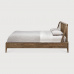 spindle bed in reclaimed teak