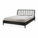 Oak Spindle Bed Side View Black